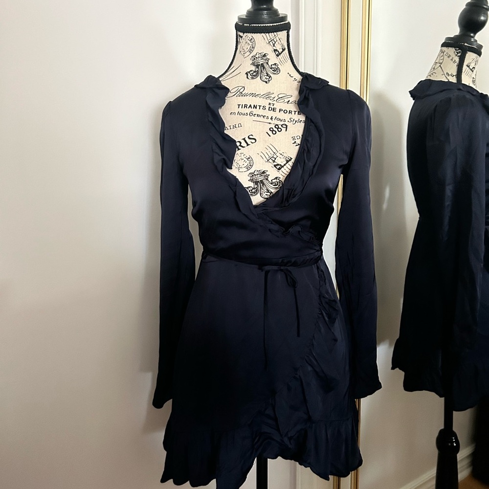 Aritzia Sunday Best Navy Dress